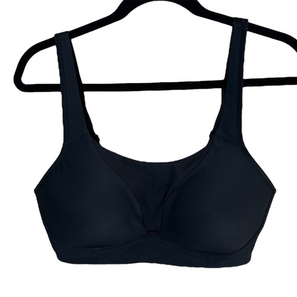 Lululemon Womens Run Times High Support Sports Bra 36D Black - Picture 1 of 8
